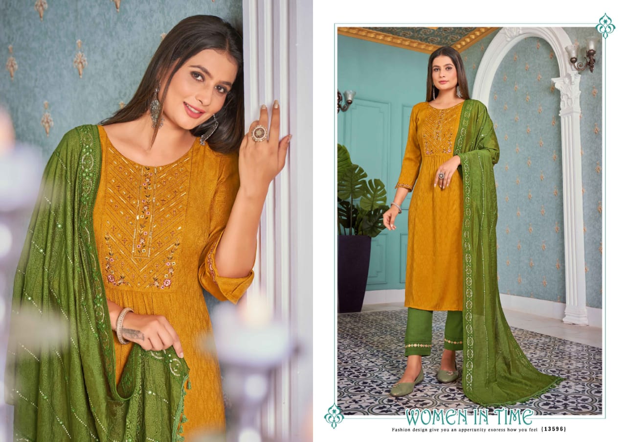 Kalaroop Jasmeen Fancy Wear Wholesale Designer Salwar Suits Catalog
